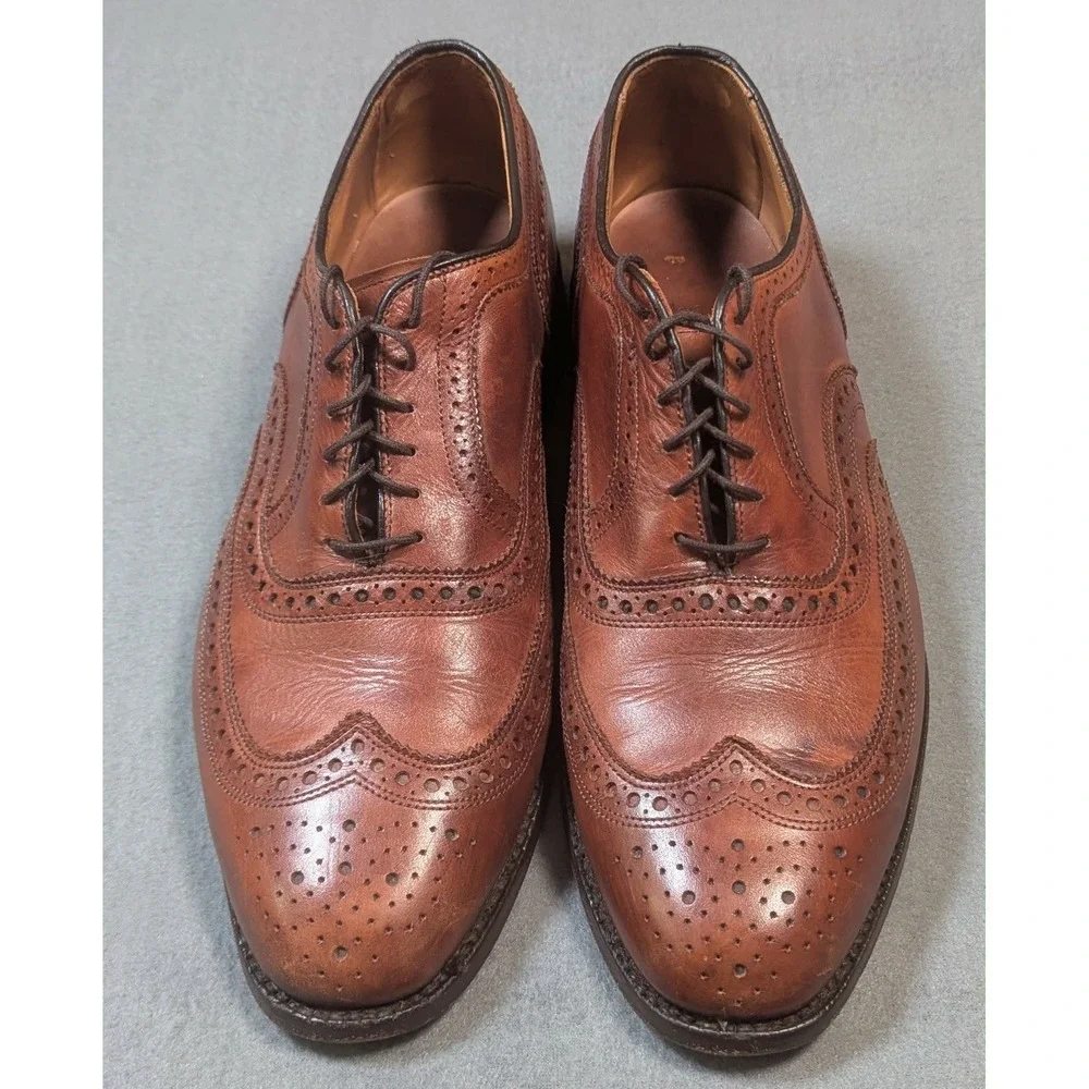 Allen Edmonds Fairhaven Wingtip Oxford Brogue Dress Shoes Burgundy Mens 11 D